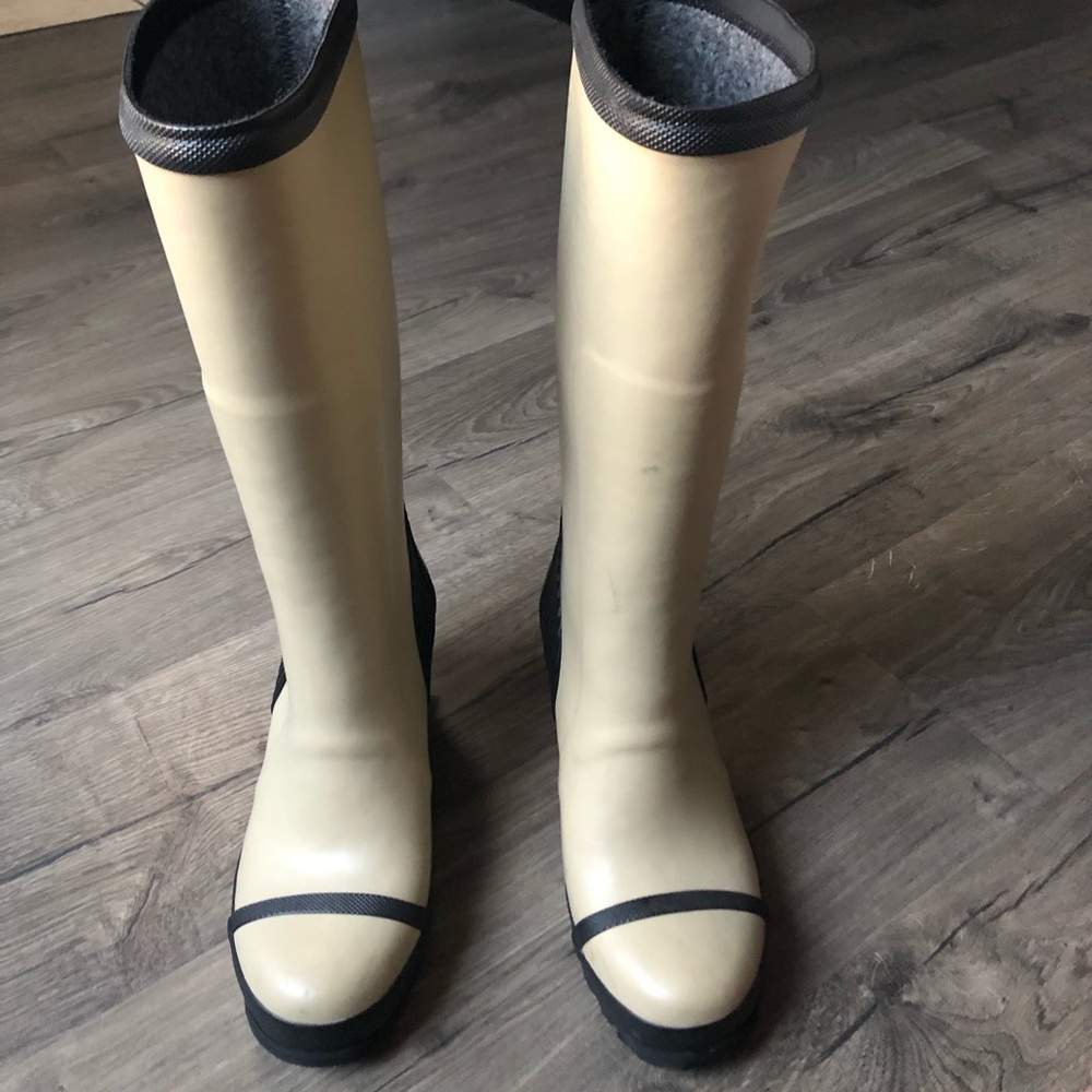 Sorel Wedge, Tall, Lined, Rain Boots size 8.5